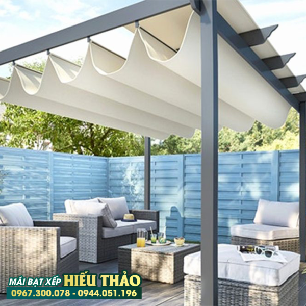 Mái Xếp Di Động cho Sân Vườn