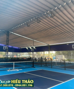 Thi Công Mái Xếp Sân Pickleball