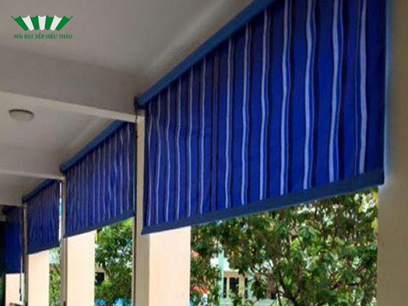 Bạt che nắng tự cuốn tự động 