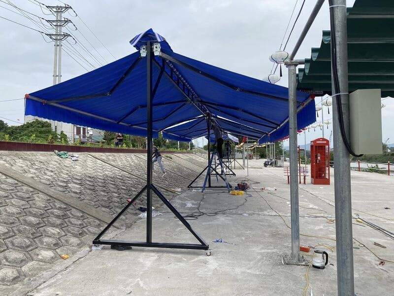 mái xếp chữ a 