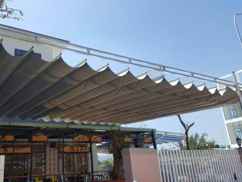 mẫu mái che sân đẹp