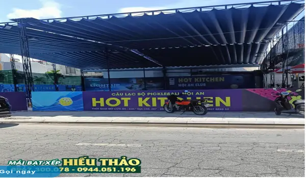 bạt xếp sân pick