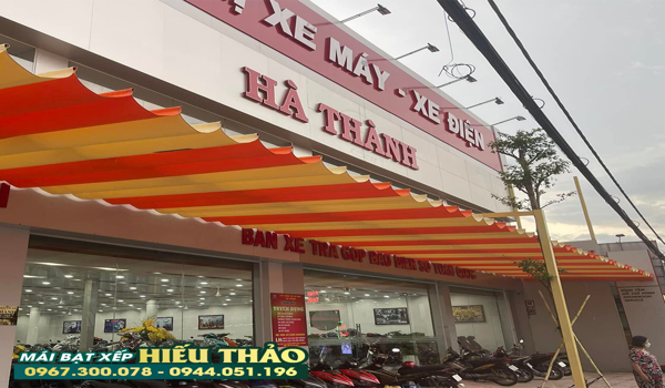 mái xếp di động che nắng mưa